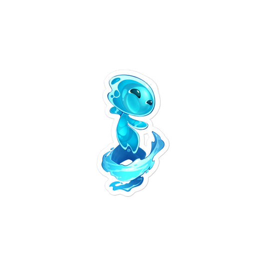 Bubble-free sticker: Aquanna