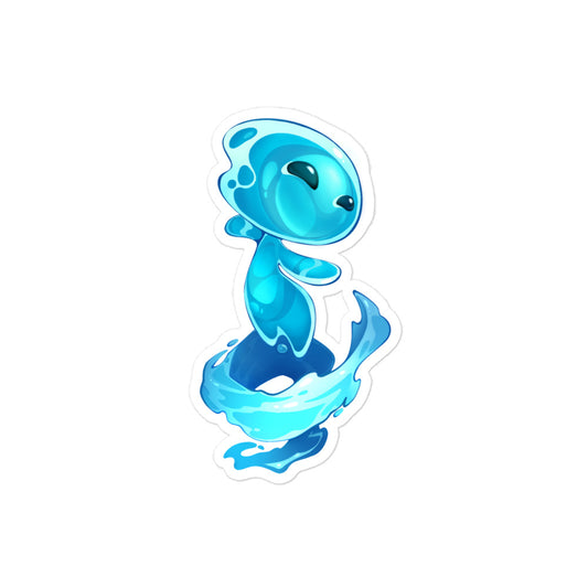 Bubble-free sticker: Aquanna