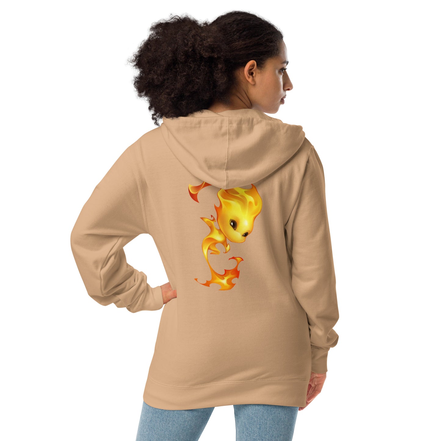 Unisex fleece zip up hoodie: Sparker