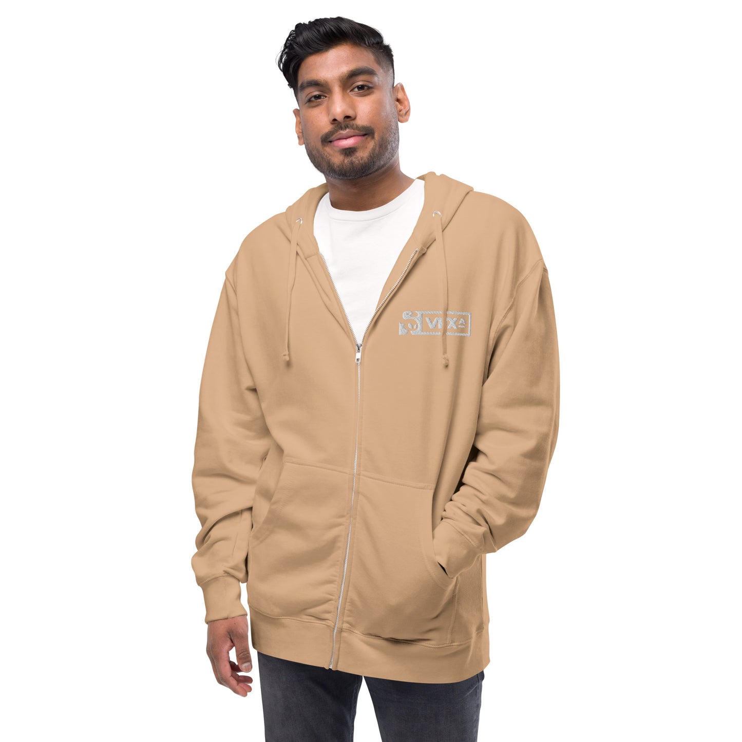 Unisex fleece zip up hoodie: Cozma