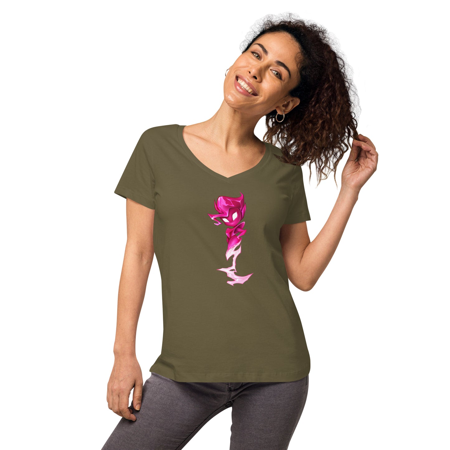 Women’s fitted v-neck t-shirt: Joules