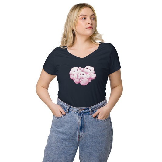 Women’s fitted v-neck t-shirt: Coopers